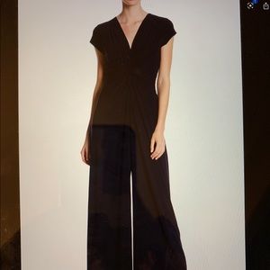 Navy formal evening jumpsuit medium